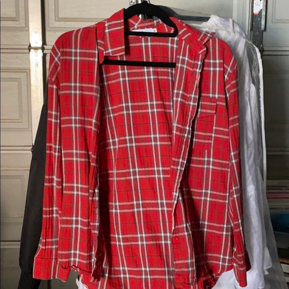 Red and white flannel